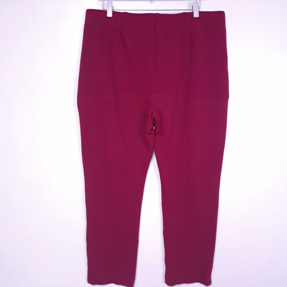 Chicos So Slimming Solid Pink Juliet Slim Leg Ankle Pants Size 3 / 16 Fuscia - Picture 3 of 12